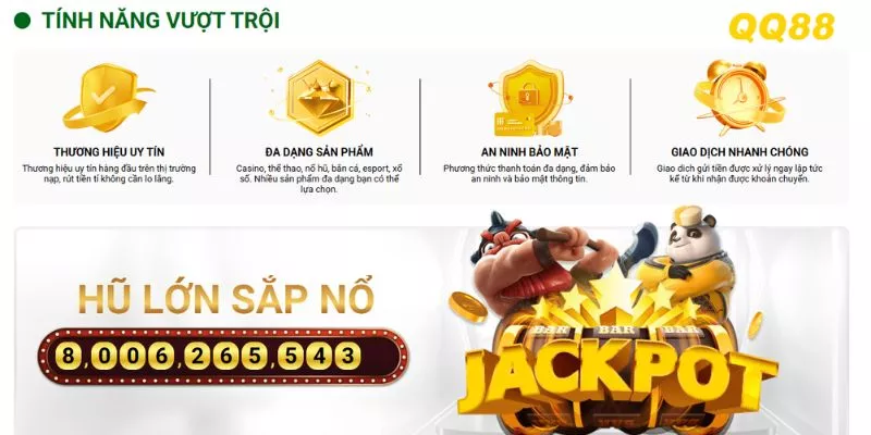 Những ưu điểm vượt trội đưa QQ88 trở thành nhà cái hàng đầu châu Á